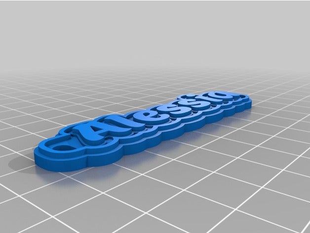 Anahtarlık alessia özelleştirilmiş 3D print model - Mito3D