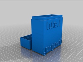 personnalisé étui pour cartes de personnalisation bureau 3d print model - Mito3D