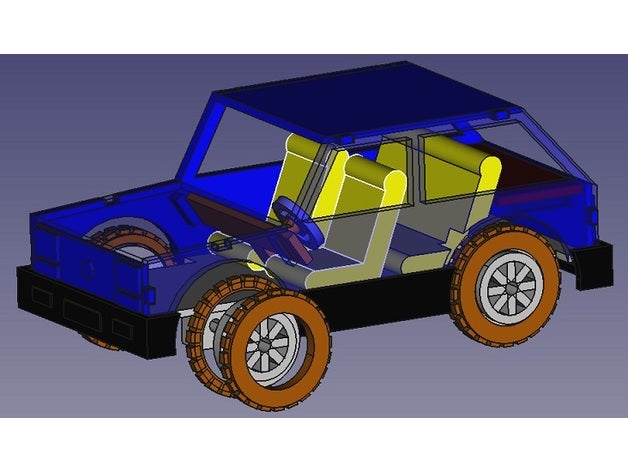 coche miniatura modelo a&ntildeos 80 Fahrzeuge Auto maqueta Spielzeug 3D print model - Mito3D