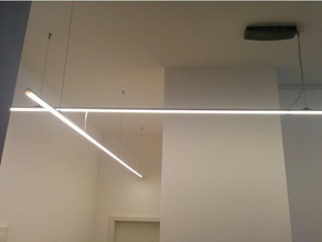 led ceiling mounted lamp diy holder light strip 3d print model - Mito3D