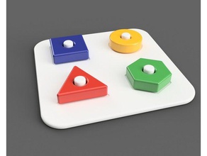 baby&acutes forma di giocattoli i puzzle per bambini apprendimento 3d print model - Mito3D