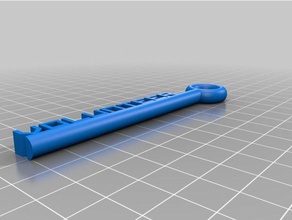 volunteer name key keychains customized 3d print model - Mito3D
