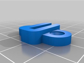 18pulg vertical de la placa anclaje paramétricas diy personalizado 3d print model - Mito3D