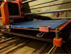 geeetech prusa cama de calibração clipe 3d a impressora os acessórios i3 i3b acryli pro mk8 3d print model - Mito3D