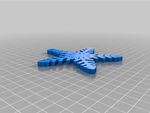 2016 snowflakestar ornamento altri personalizzato 3d print model - Mito3D