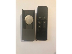 apple tv remote case trackr electronics atv gen4 holder remixchallenge control 3d print model - Mito3D
