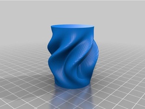 crimzem rippled organic vase containers customized 3d print model - Mito3D