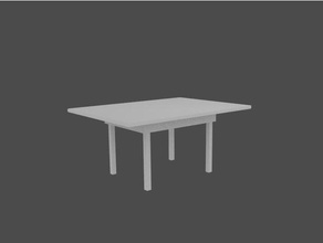 table model furniture props 3d print model - Mito3D