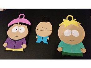 butters ike wendy south park decor characters christmas decoration easy fun ornament tree 3d print model - Mito3D