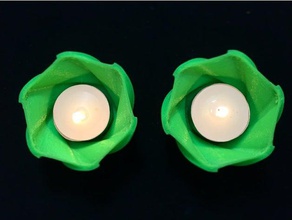 tea light candle holder v2 spiral household design tealight 3d print model - Mito3D