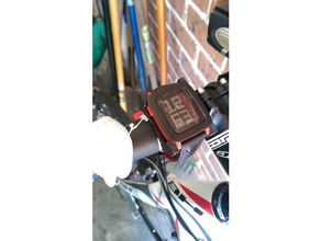 seixo tempo de suporte para montagem em bicicleta esporte ao ar livre pebble watch 3d print model - Mito3D