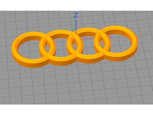 Marke audi herr der ringe automotive 3D print model - Mito3D