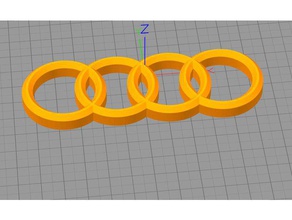 Marke audi herr der ringe automotive 3d print model - Mito3D
