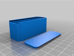 meine angepasste parametrische abgerundeten Schiebetüren-top-box Container 3d print model - Mito3D