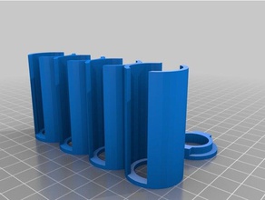 my customized parametric coin storage tubes 5 cent organization 3d print model - Mito3D