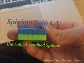 spinspinspin cojinete de-menos fidget spinner los juguetes juegos juguete de la mano herramientas imprimir-en-uno imprimir lugar hilado rodamiento 3d print model - Mito3D