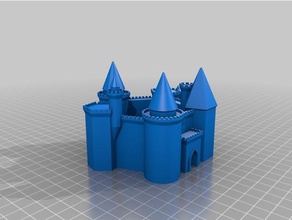 Festung doom Gebäude Strukturen angepasst 3d print model - Mito3D