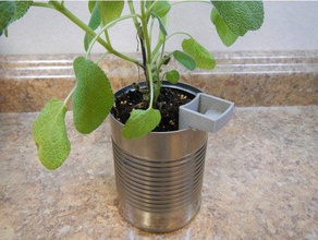 soup can planter outdoor garden self watering 3d print model - Mito3D