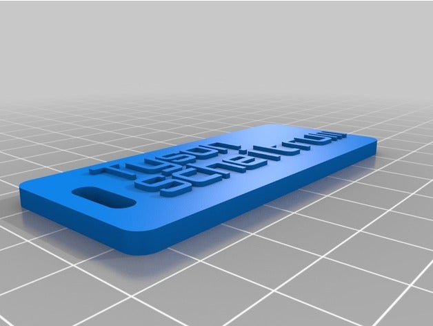 il mio personalizzato customizer versione bagagli etichetta organizzazione 3D print model - Mito3D