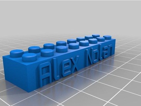 alex bloco construção brinquedos personalizado 3d print model - Mito3D