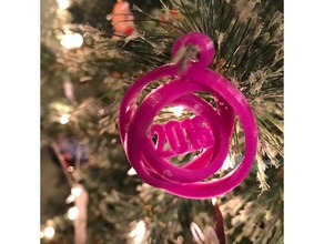 2016 gimbal ornament Dekor Weihnachten tinkercad 3d print model - Mito3D