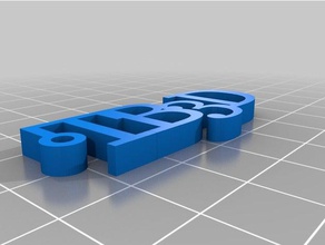 il mio personalizzato semplice personalizzate di nome portachiavi 3d print model - Mito3D