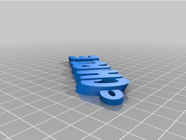 my customized iamburnystext name keyring keyfob organization 3D print model - Mito3D