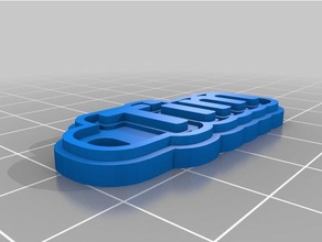 tim tag de porta-chaves chaveiros personalizado 3d print model - Mito3D