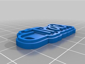 traci tag de porta-chaves chaveiros personalizado 3d print model - Mito3D