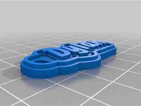 dylan tag keychain keychains customized 3d print model - Mito3D