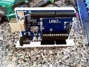 arduino bumper vertical mount electronics uno case 3d print model - Mito3D