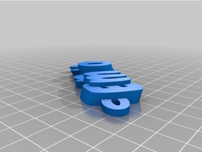 meine angepasste iamburnys v2text name keyring keyfob Schlüsselanhänger 3d print model - Mito3D