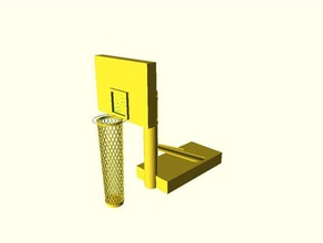de basket-ball la poubelle 3d l'impression 3d print model - Mito3D