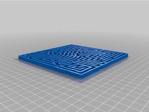 double face dessinés à la main labyrinthe puzzles 3d print model - Mito3D
