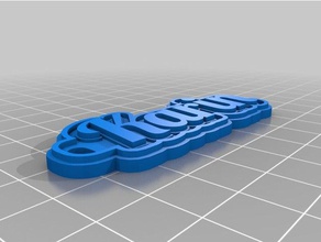 d-karin Schlüsselanhänger angepasst 3d print model - Mito3D