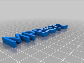 meu texto personalizado outros 3d print model - Mito3D