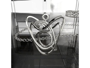 3 kişiye özel kolye-yaprak celtic düğüm kalp desen takı 3d yazı tipi harrington kişiselleştirilmiş 3d print model - Mito3D