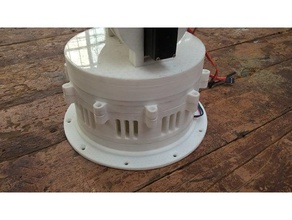 robot arm base bottom holder engineering 3d print model - Mito3D
