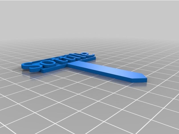 etiket açık bahçe özelleştirilmiş 3D print model - Mito3D