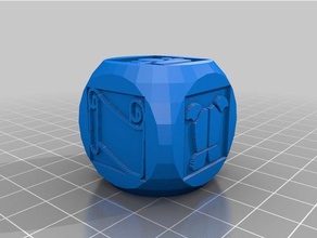 loot dice customized 3d print model - Mito3D