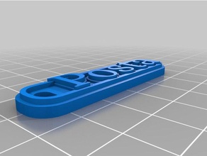 posta llaveros personalizado 3d print model - Mito3D