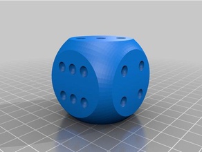 dice round 3d print model - Mito3D