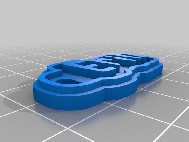 erin keychain v3 Schlüsselanhänger angepasst 3D print model - Mito3D