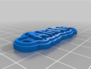 alisha keychain v3 Schlüsselanhänger angepasst 3d print model - Mito3D