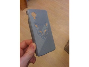 cas nexus 5 fox mobile téléphone 3d print model - Mito3D