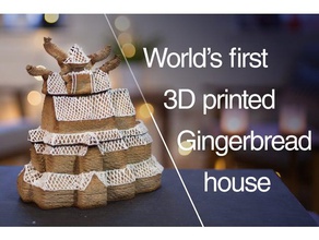 zencefilli çıta kilise diğer gingerbread evi 3d print model - Mito3D