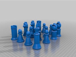 chess set 3d printing 3d print model - Mito3D
