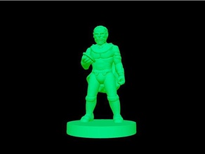 capitaine mercenaire de 18mm échelle les jouets jeux handsofdestiny mauvais obtenu des miniature rpg wargaming wayfarer tactiques 3d print model - Mito3D