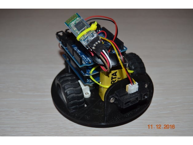 plataforma pequeno robô robótica arduino sensor simples 3D print model - Mito3D