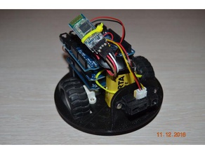 plate-forme de petit robot la robotique arduino le capteur simple 3d print model - Mito3D